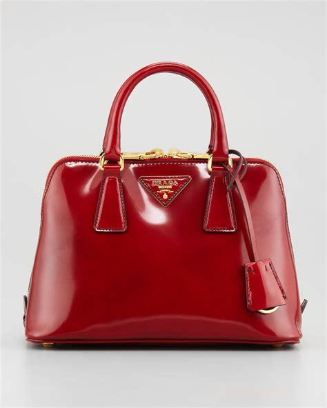 prada red handbag